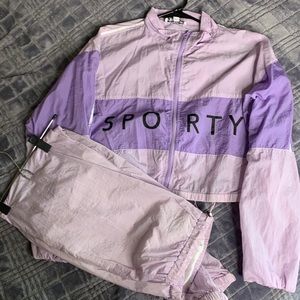Purple tracksuit